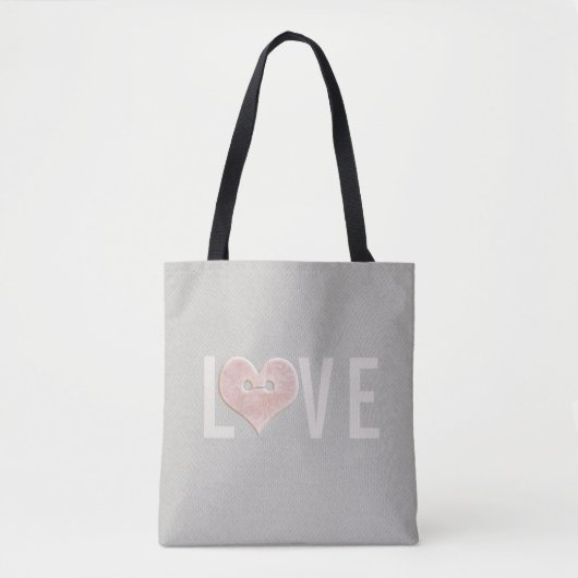 LOVE & Pink Heart | Sac fourre-tout (Devant)