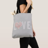 LOVE & Pink Heart | Tote bag (Dichtbij)