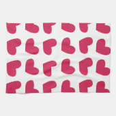 Love Pink Love Heart Theedoek (Horizontaal)