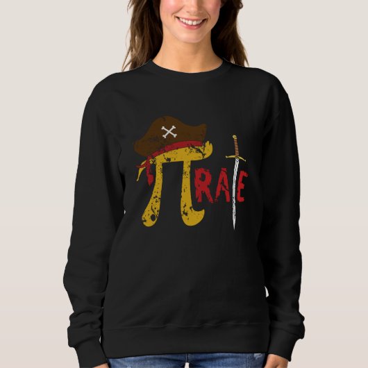 Love Pirate Pi Math Holiday Mathematics Pi Day Trui (Voorkant)