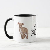 Love Pitbull Puppy Dog Coffee Cup Mok (Links)