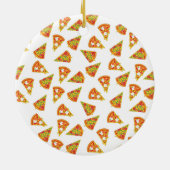 Love Pizza Keramisch Ornament (Achterkant)