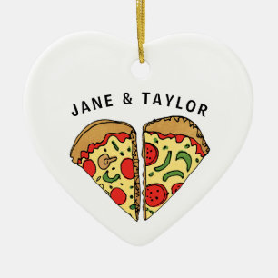 Love Pizza Personalized Keramisch Ornament