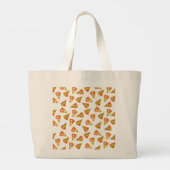 Love Pizza Sierkussen Grote Tote Bag (Achterkant)