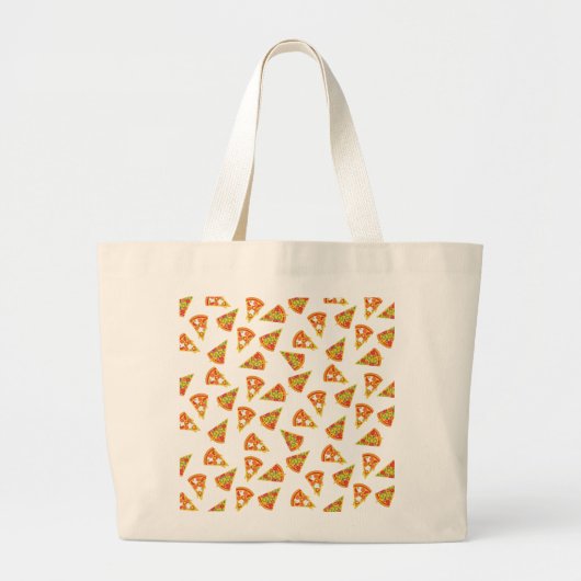 Love Pizza Sierkussen Grote Tote Bag (Voorkant)