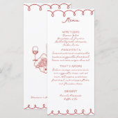 Love & Pizza | Whimsical Menu (Voorkant / Achterkant)