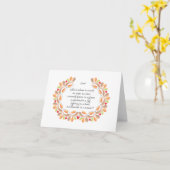 Love Poem-briefkaart Kaart (Gele Bloem)