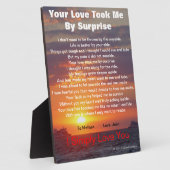 Love Poem Cape May Sunset Ships Passend EASEL Fotoplaat (Zijkant)