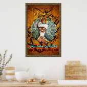 Love poems by RUMI - Poster gold, rug, yellow (Cuisine)