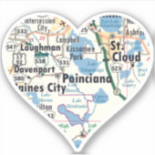 Love Poinciana Florida Sticker (Voorkant)