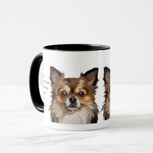 Love Pomeranian Chihuahua Dogs so Much Fun Quote Mok (Voorkant links)