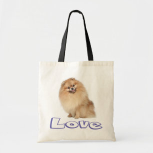 Love Pomeranian Puppy Dog Canvas tas
