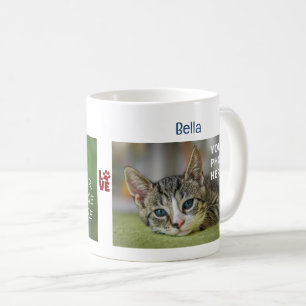 LOVE Poot 2 Katten Foto's Namen Modern Mooie Nieuw Koffiemok