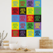 Love Pop Art Poster (Keuken)