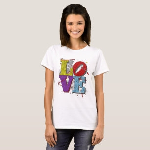 LOVE Pop Art – Retro Valentijns T-Shirt