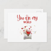 Love postcatd briefkaart (Voorkant / Achterkant)