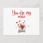 Love postcatd briefkaart (Voorkant)