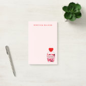 Love Potion Bottle Gepersonaliseerde Valentijn Roz Post-it® Notes (Kantoor)