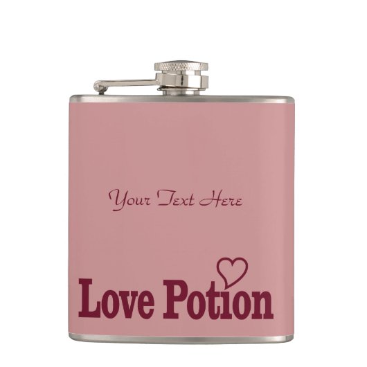 Love Potion Custom-kolf Heupfles (Voorkant)