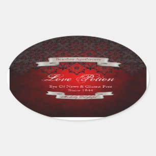  Love Potion Halloween Fles Stickers