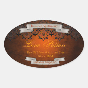  Love Potion Halloween Fles Stickers