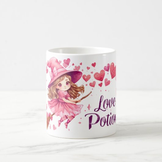 Love Potion Mug | Cute Witch Valentine Cup (Centre)
