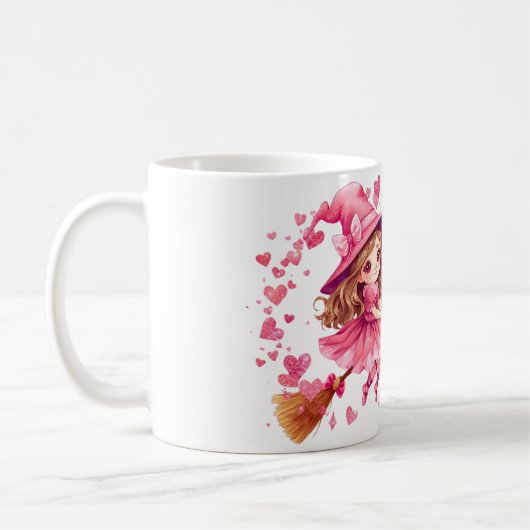 Love Potion Mug | Cute Witch Valentine Cup (Gauche)