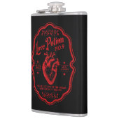 Love Potion No. 9 Red Glitter Heupfles (Links)