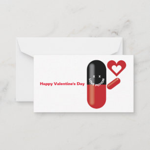 Love Potion Pill Happy Valentine's Day Notitiekaartje