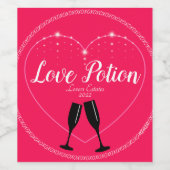 Love Potion Wine Labels Wijn Etiket (Enkel label)