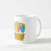 🌞🌈 “Love – Powered by Sunshine & Rainbows” Mug  (Devant droit)