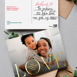 LOVE prettige feestdagen Moderne fotografie kerst