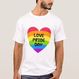 Love Pride Day wit mannen T-shirt