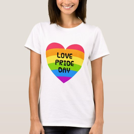 Love Pride Day witte vrouwen T-shirt (Voorkant)