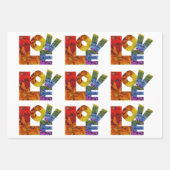 Love Pride Floral Wrapping Paper Sheet Set (Voorkant)