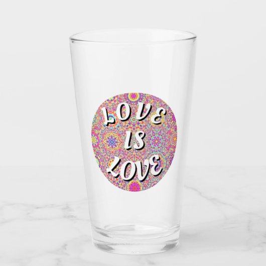 Love Pride Glas (Voorkant)