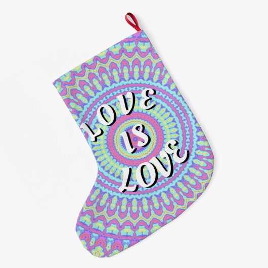 Love Pride Grote Kerstsok (Achterkant (Hangend))