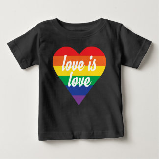 Love Pride Heart Baby Shirt