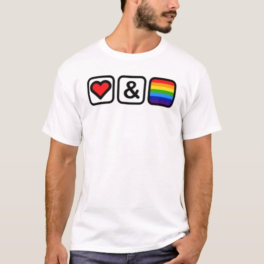 Love & Pride Icons T-shirt (Voorkant)