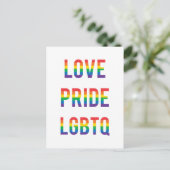 Love Pride LGBTQ Briefkaart (Staand voorkant)
