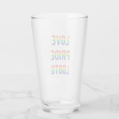Love Pride LGBTQ Glas (Achterkant)