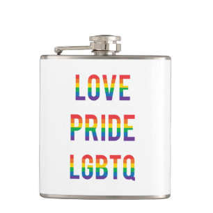 Love Pride LGBTQ Heupfles