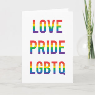 Love Pride LGBTQ Kaart