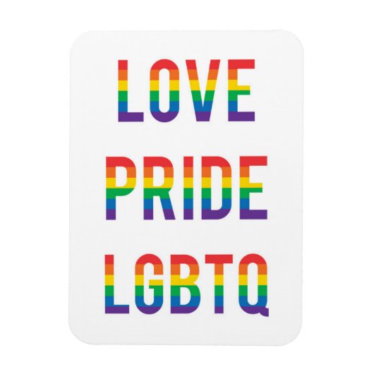 Love Pride LGBTQ Magneet (Verticaal)
