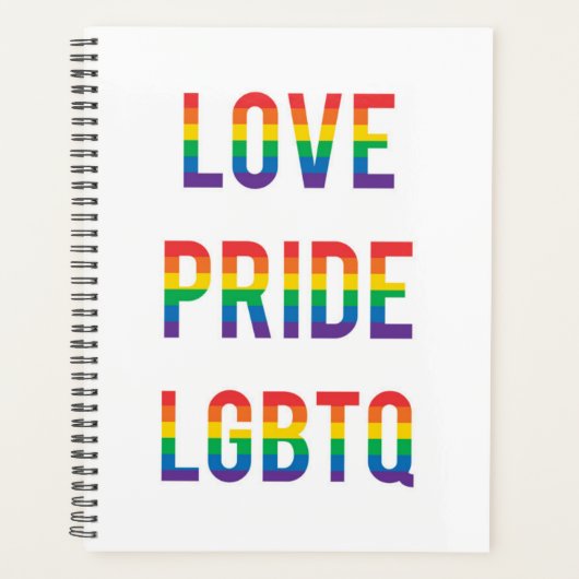 Love Pride LGBTQ Planner (Voorkant)