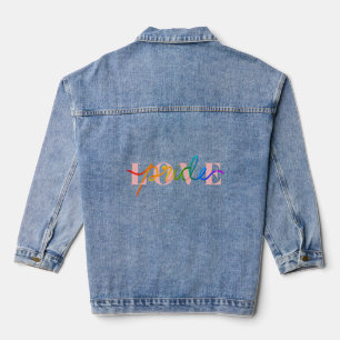 Love Pride Rainbow Colors sur rose