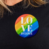 Love Pride Rainbow Ronde Button 5,7 Cm