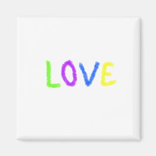 Love Pride regenboog waterverf LGBTQ June Modern Magneet