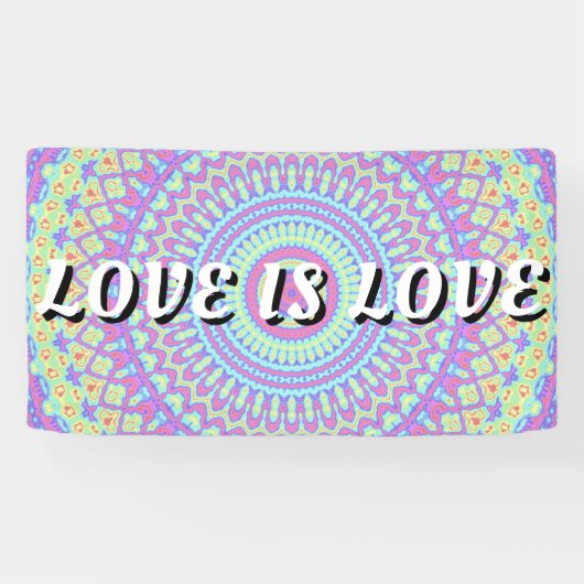 Love Pride Spandoek (Horizontaal)