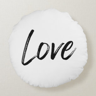 Love Print Round Sierkussen Rond Kussen